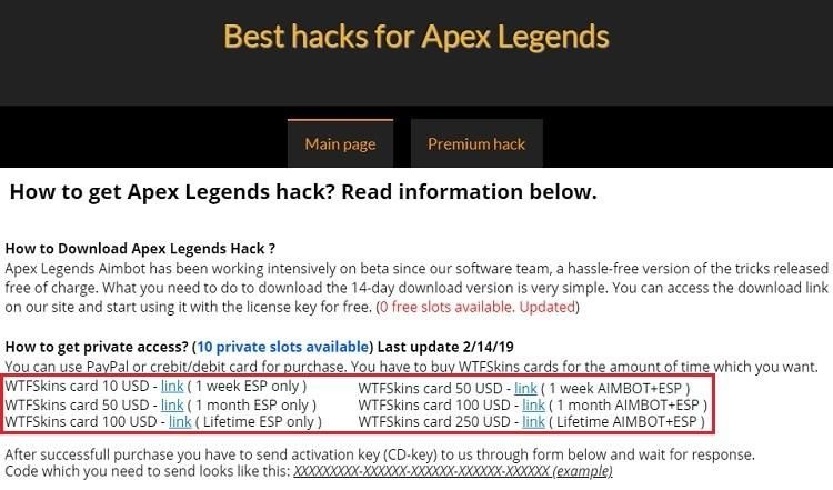 《Apex英雄》外挂开发者们也瞄上了它